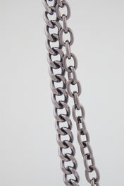 Gunmetal Double-Layer Skull Wallet Chain