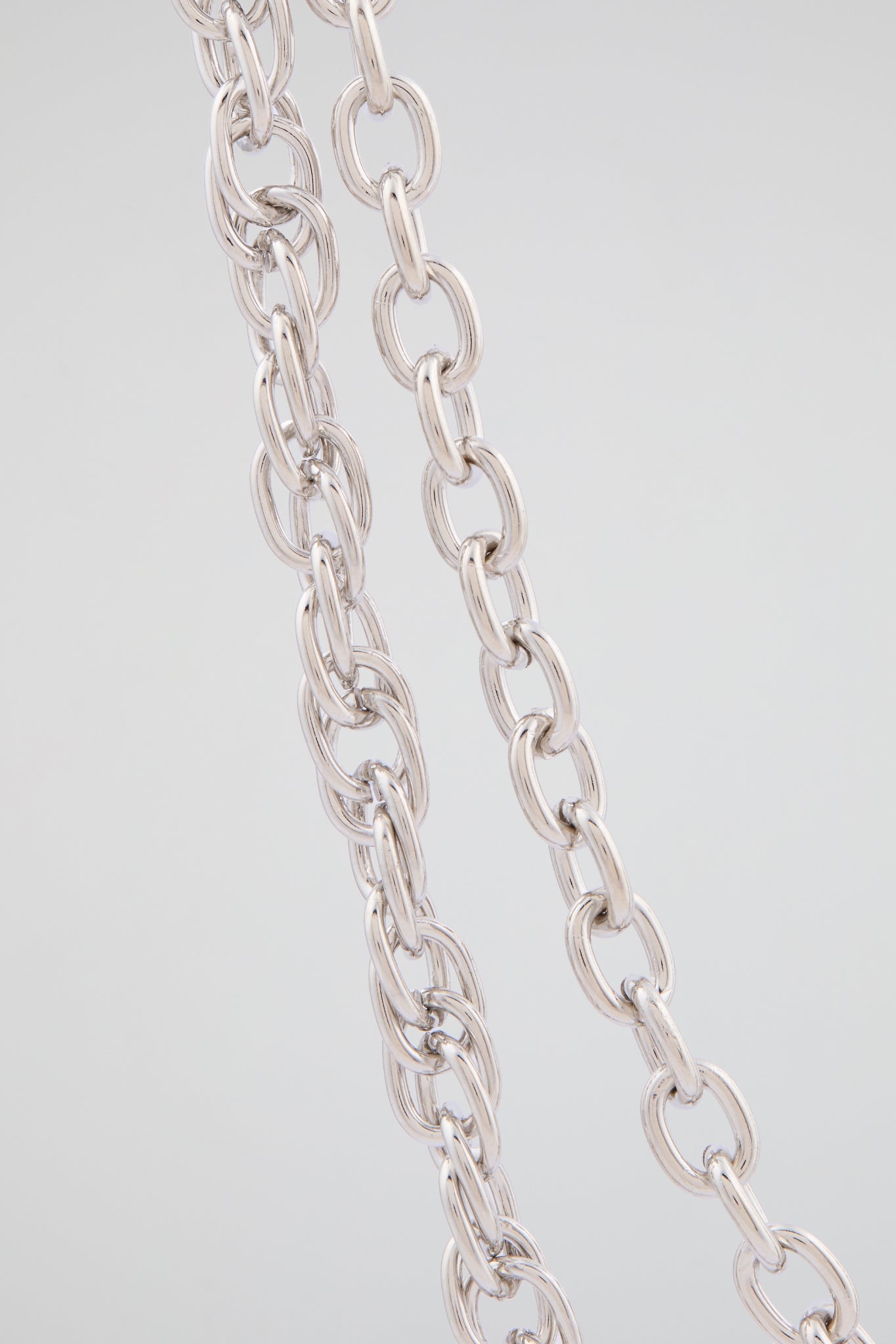 Chrome Silver Crystal-Encrusted Game Controller Wallet Chain