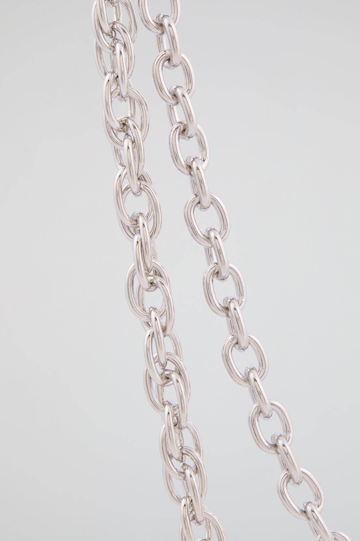 Chrome Silver Broken Hear Wallet Chain