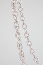 Chrome Silver Broken Hear Wallet Chain