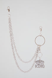 Chrome Silver “KING” Wallet Chain