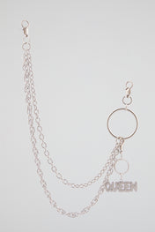 Chrome Silver “QUEEN” Wallet Chain