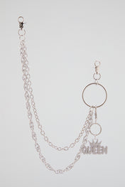 Chrome Silver “QUEEN” Wallet Chain