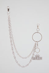 Chrome Silver “QUEEN” Wallet Chain