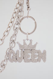 Chrome Silver “QUEEN” Wallet Chain