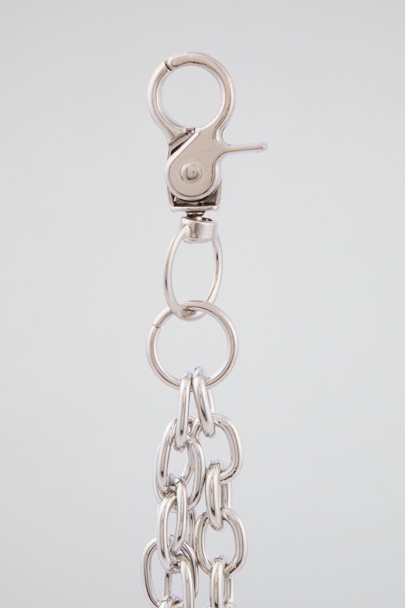 Chrome Silver “RICH” Wallet Chain