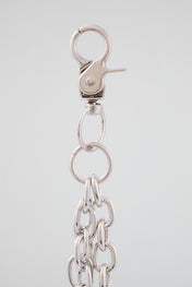 Chrome Silver “RICH” Wallet Chain
