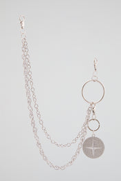 Chrome Silver North Star Wallet Chain