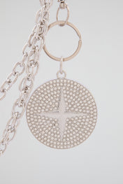 Chrome Silver North Star Wallet Chain