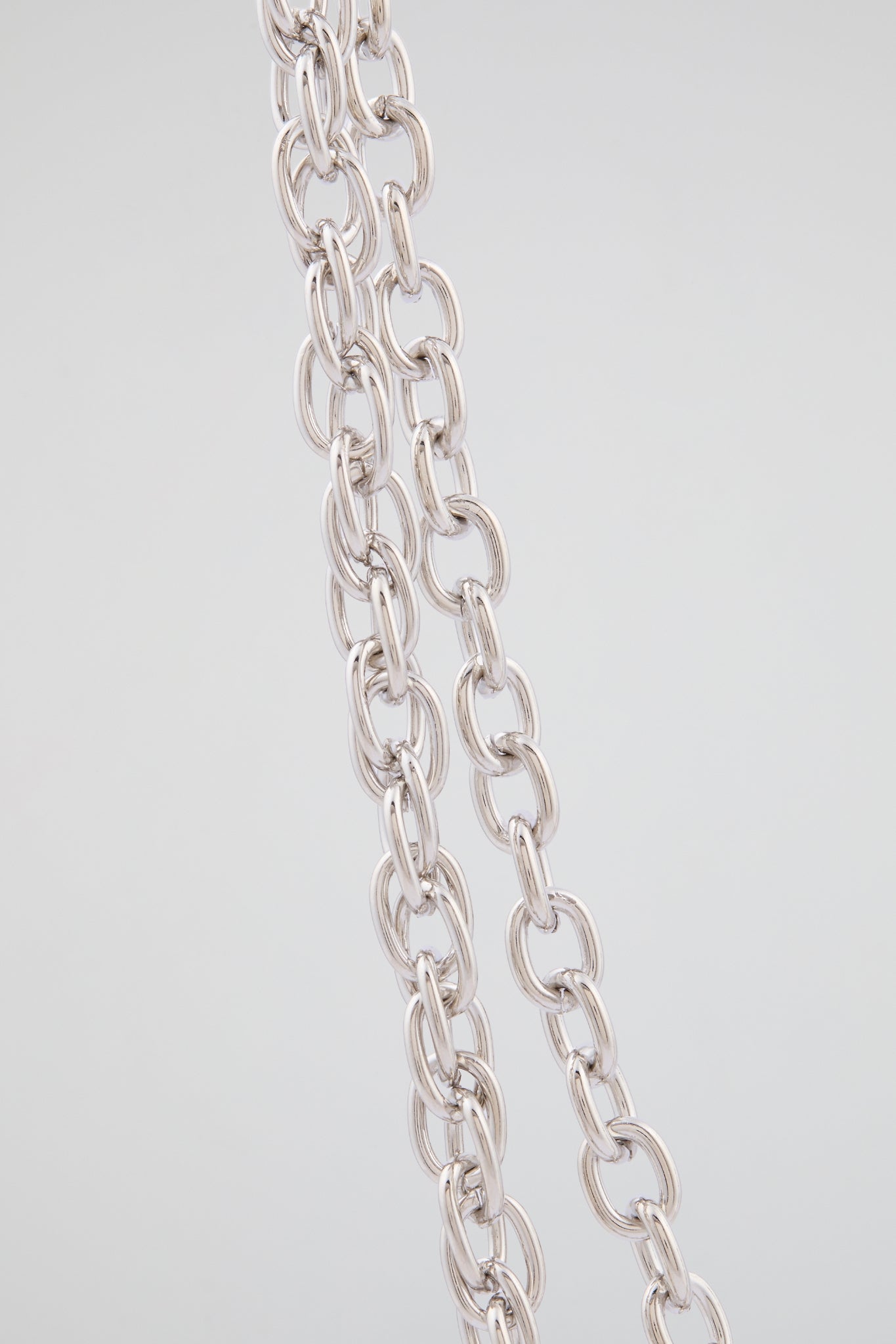Chrome Silver "Trust No One" Wallet Chain