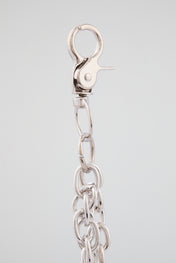 Chrome Silver "Trust No One" Wallet Chain