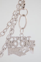 Chrome Silver "Trust No One" Wallet Chain