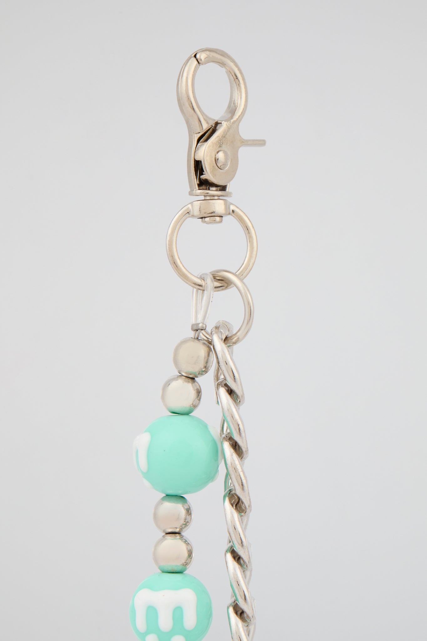 Green Drip Bead Wallet Chain