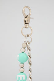 Green Drip Bead Wallet Chain