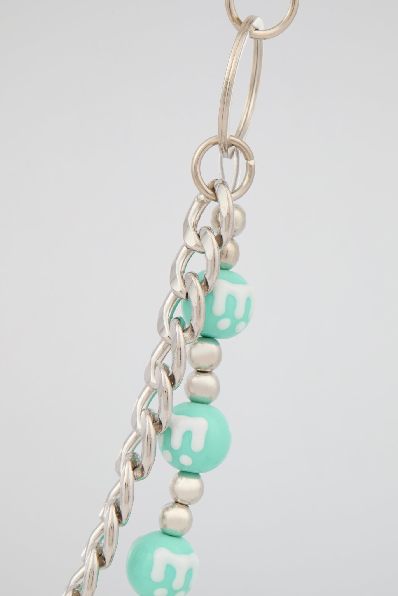Green Drip Bead Wallet Chain