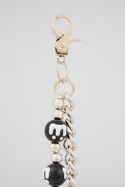 Black Drip Bead Wallet Chain