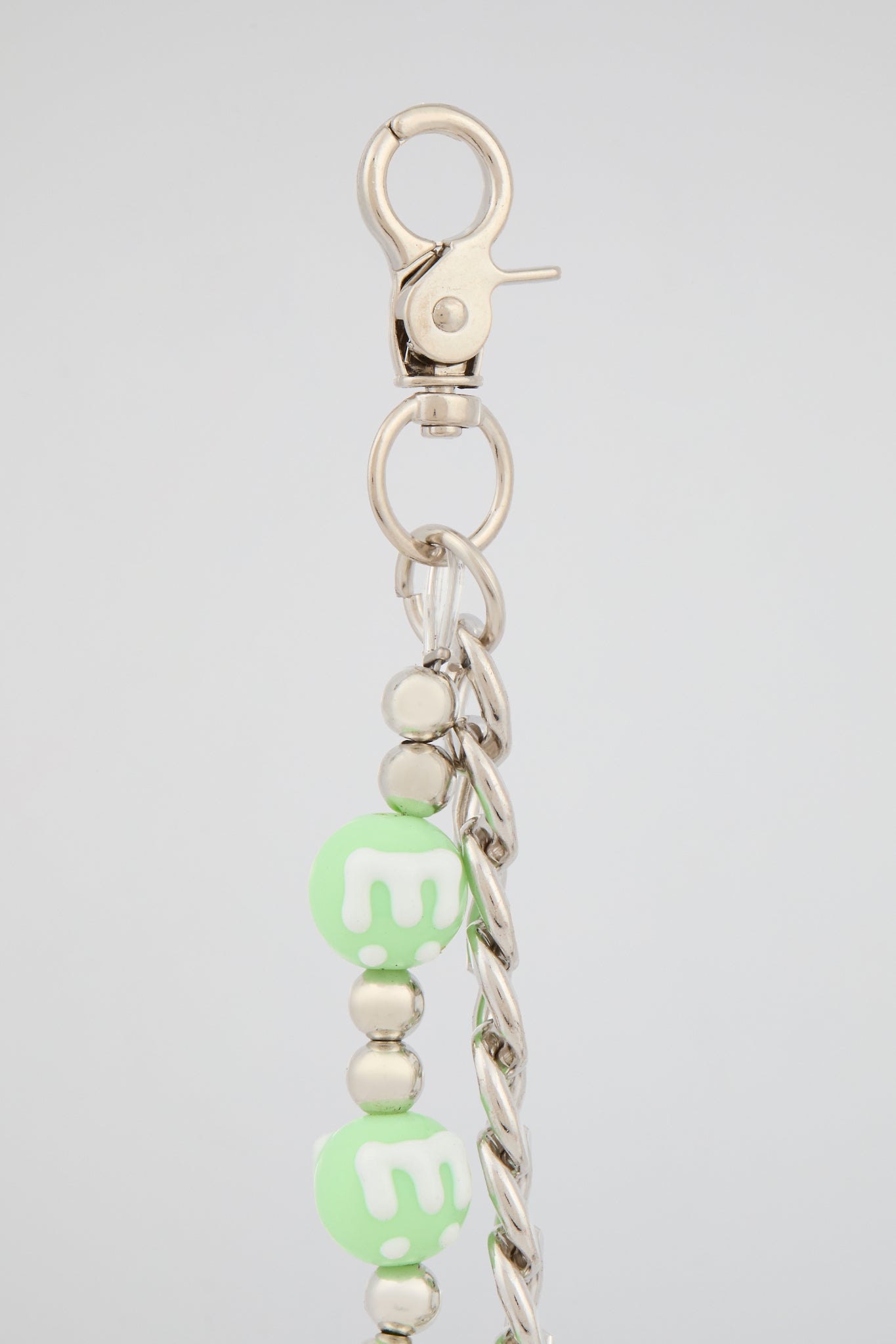 Green Beaded Wallet Chain
