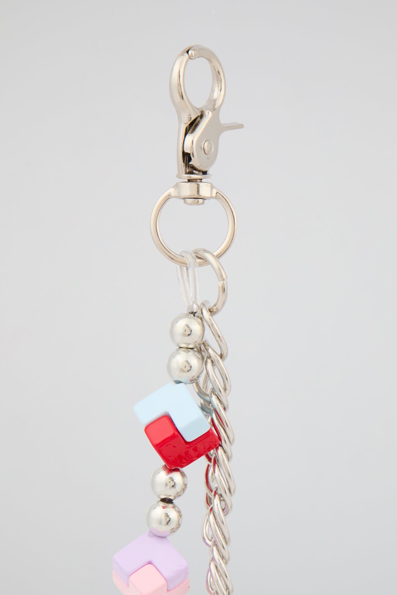 Multicolour Cube Bead Wallet Chain