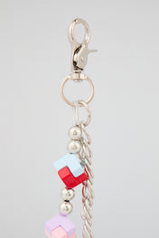 Multicolour Cube Bead Wallet Chain