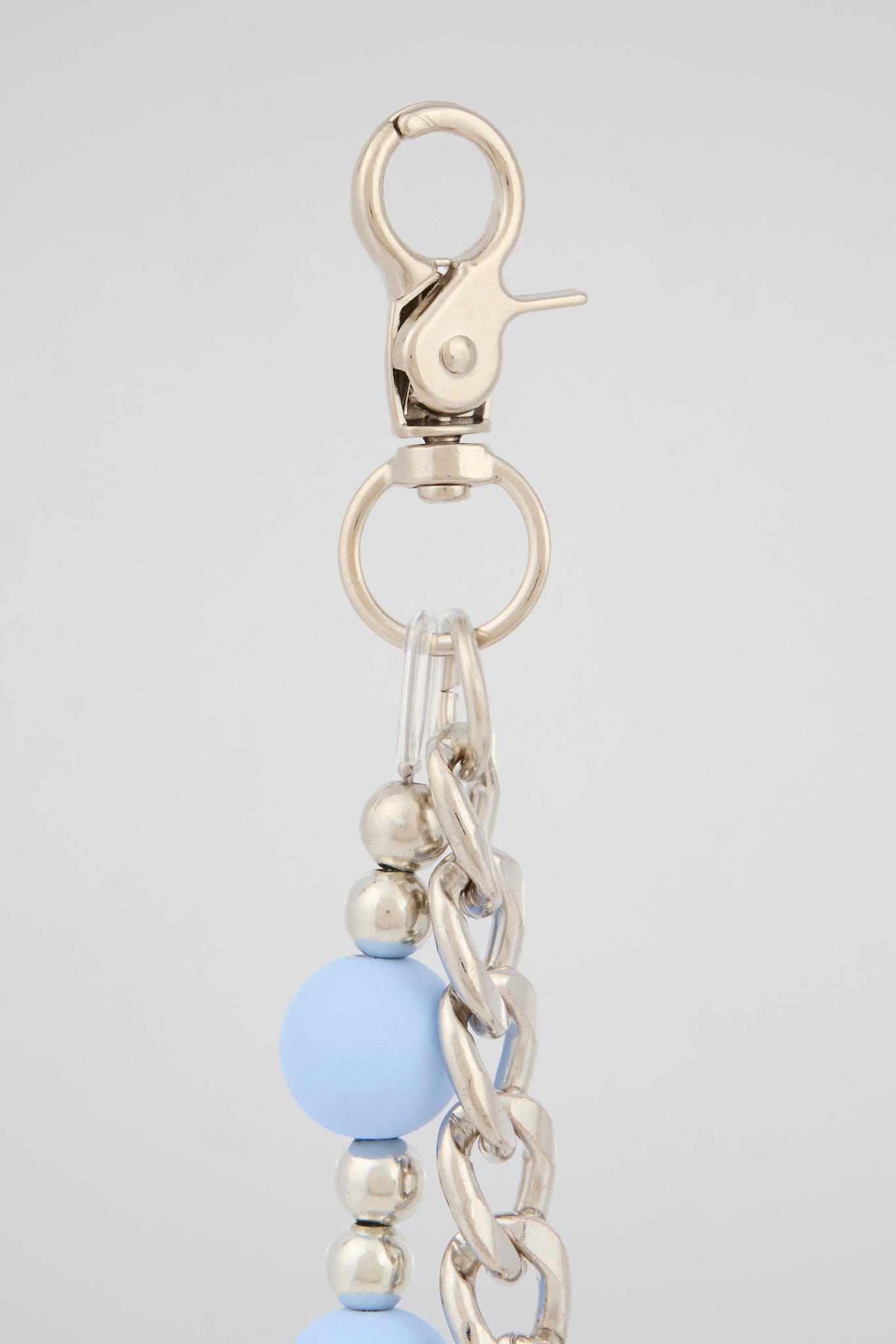 Sky Blue Beaded Wallet Chain