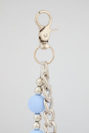 Sky Blue Beaded Wallet Chain
