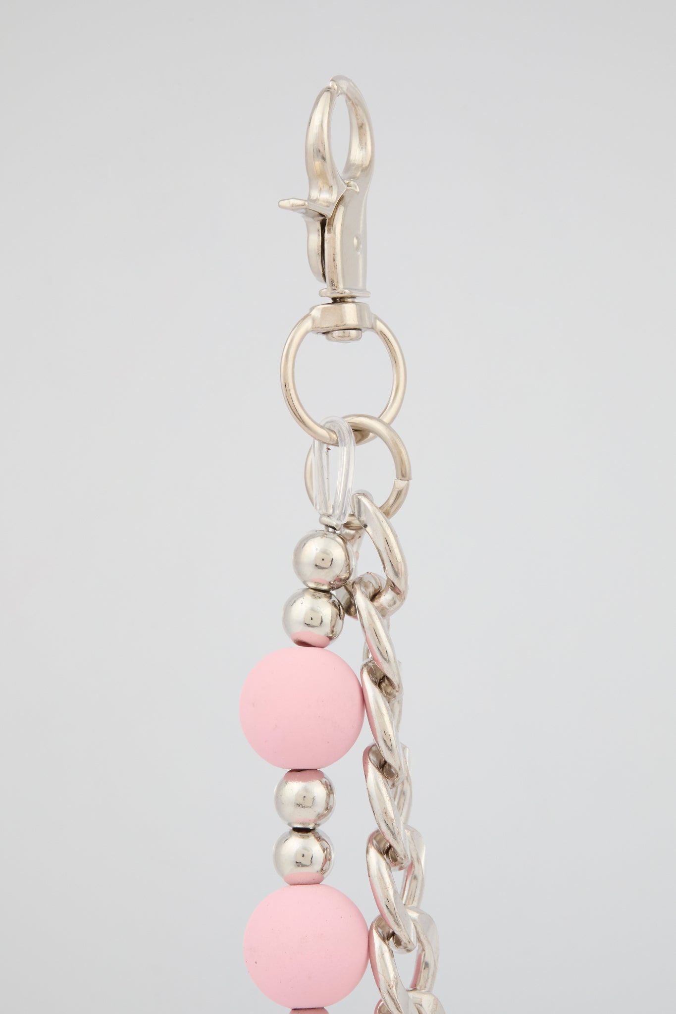 Pink Beaded Wallet Chain