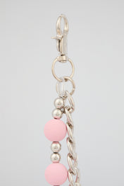 Pink Beaded Wallet Chain