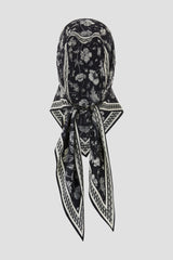 Bordered Bandana Scarf