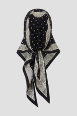Bordered Bandana Scarf