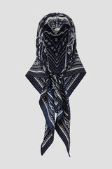Bordered Bandana Scarf