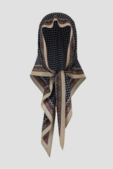 Bordered Bandana Scarf