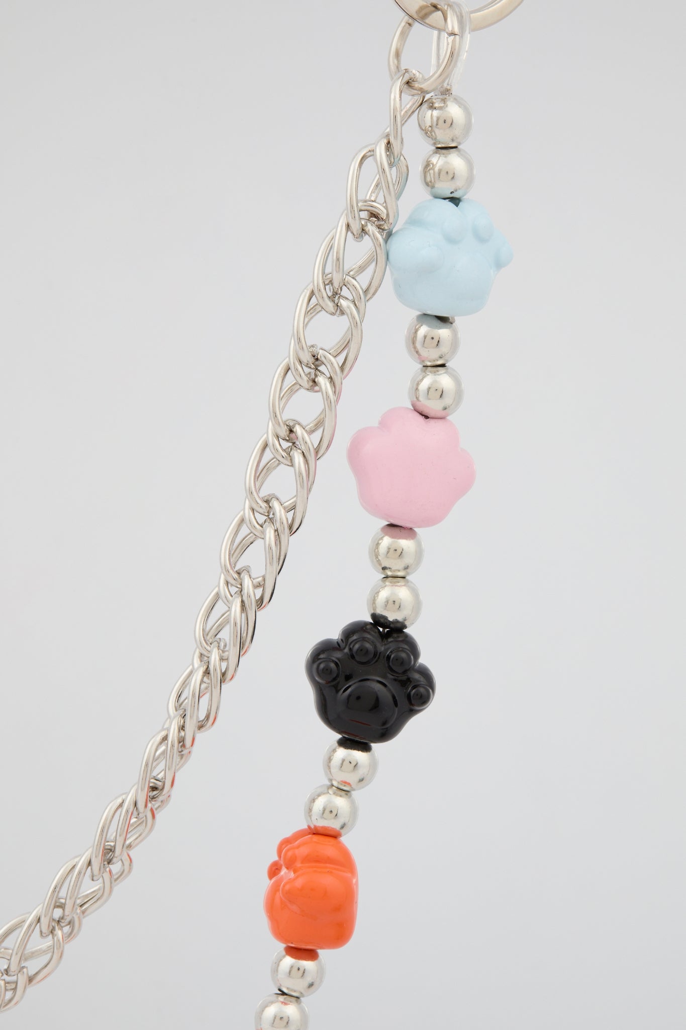 Multicolour Flower Bead Wallet Chain