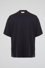 Contrast Stitch Knit Tee