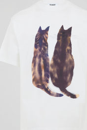 Twin Cats Print Tee