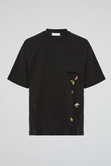 Fruit Embroidery Pocket Tee