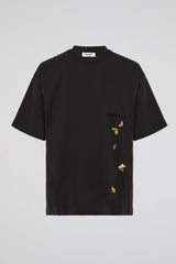 Fruit Embroidery Pocket Tee