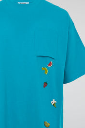Fruit Embroidery Pocket Tee