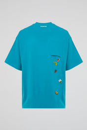 Fruit Embroidery Pocket Tee