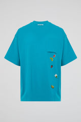 Fruit Embroidery Pocket Tee