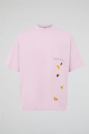 Fruit Embroidery Pocket Tee