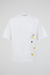 Fruit Embroidery Pocket Tee