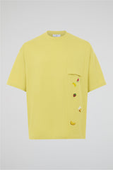 Fruit Embroidery Pocket Tee