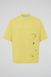 Fruit Embroidery Pocket Tee