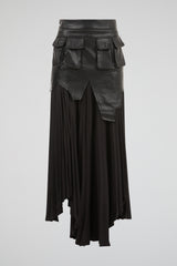 Tactical Layered Plaid Skirt