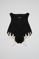 Ribbon Laced Bustier Corset