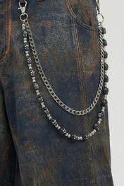 Skull Chain Wallet Accessory