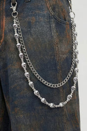 Skull Chain Wallet Accessory